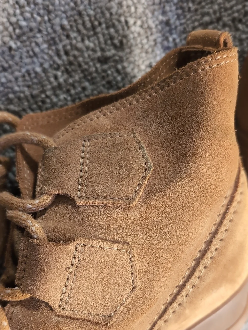 Sorel Evie Wedge Lace Boot size 7.5 Tan Leather Suede